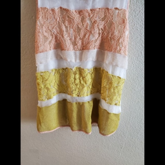 Sunday in Brooklyn Lace Striped Boho Tank Top - Picture 3 of 5